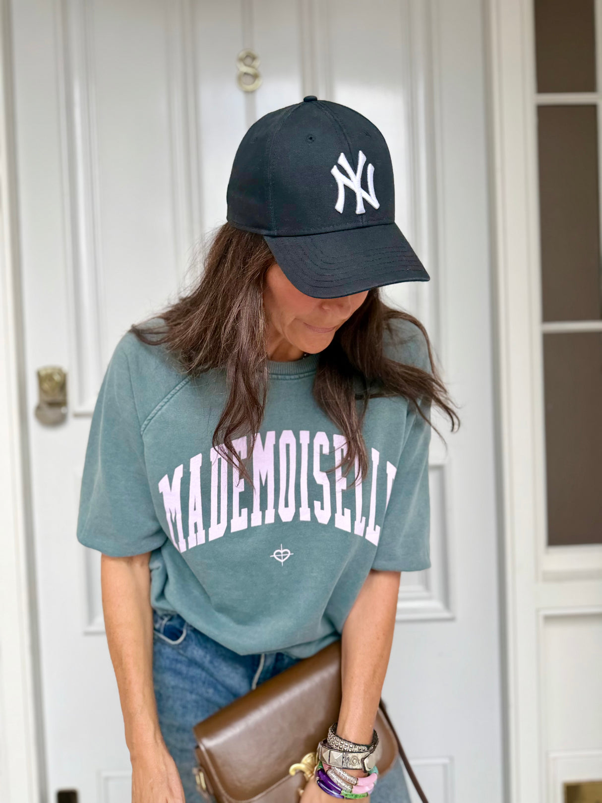 Mademoiselle Sweatshirt - Teal/Lilac