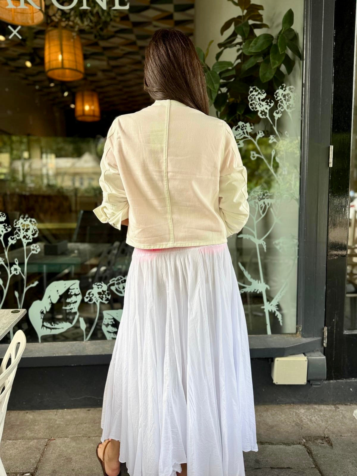 Lola Military Jacket - White