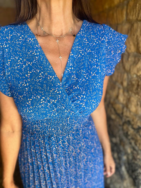 Fawn Maxi Dress - Blue