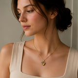 Turquoise Charm Locket Necklace