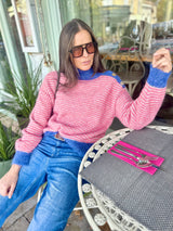 Alaia Knit with Buttons - Blue