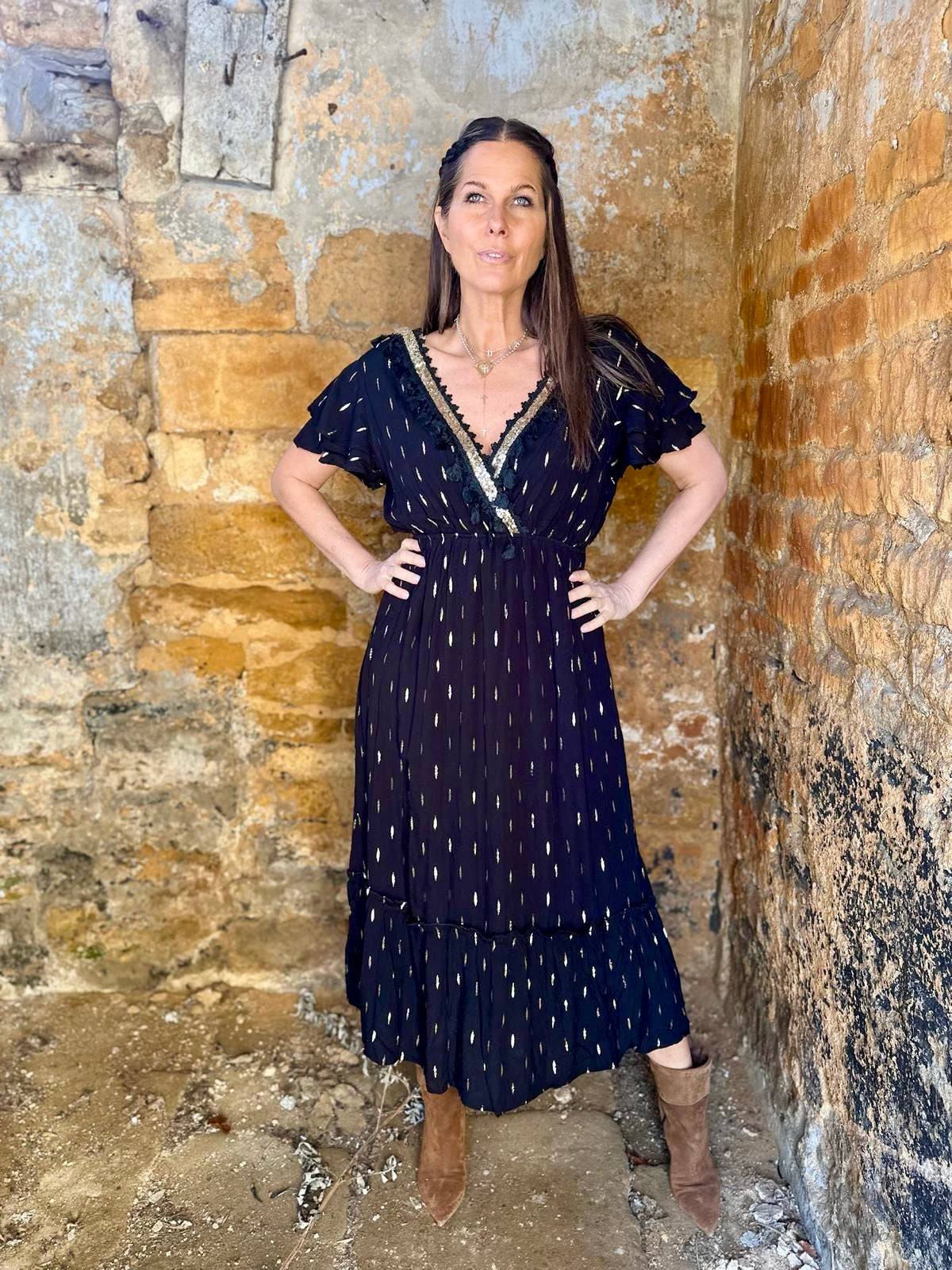 Juniper Maxi Dress - Black