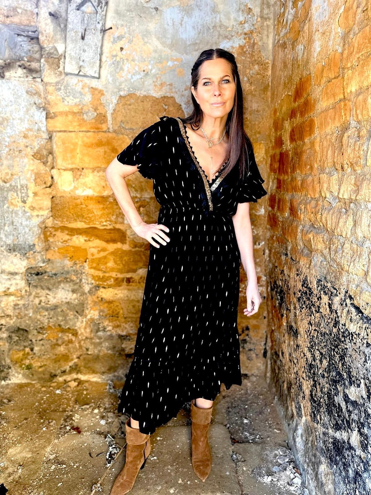 Juniper Maxi Dress - Black