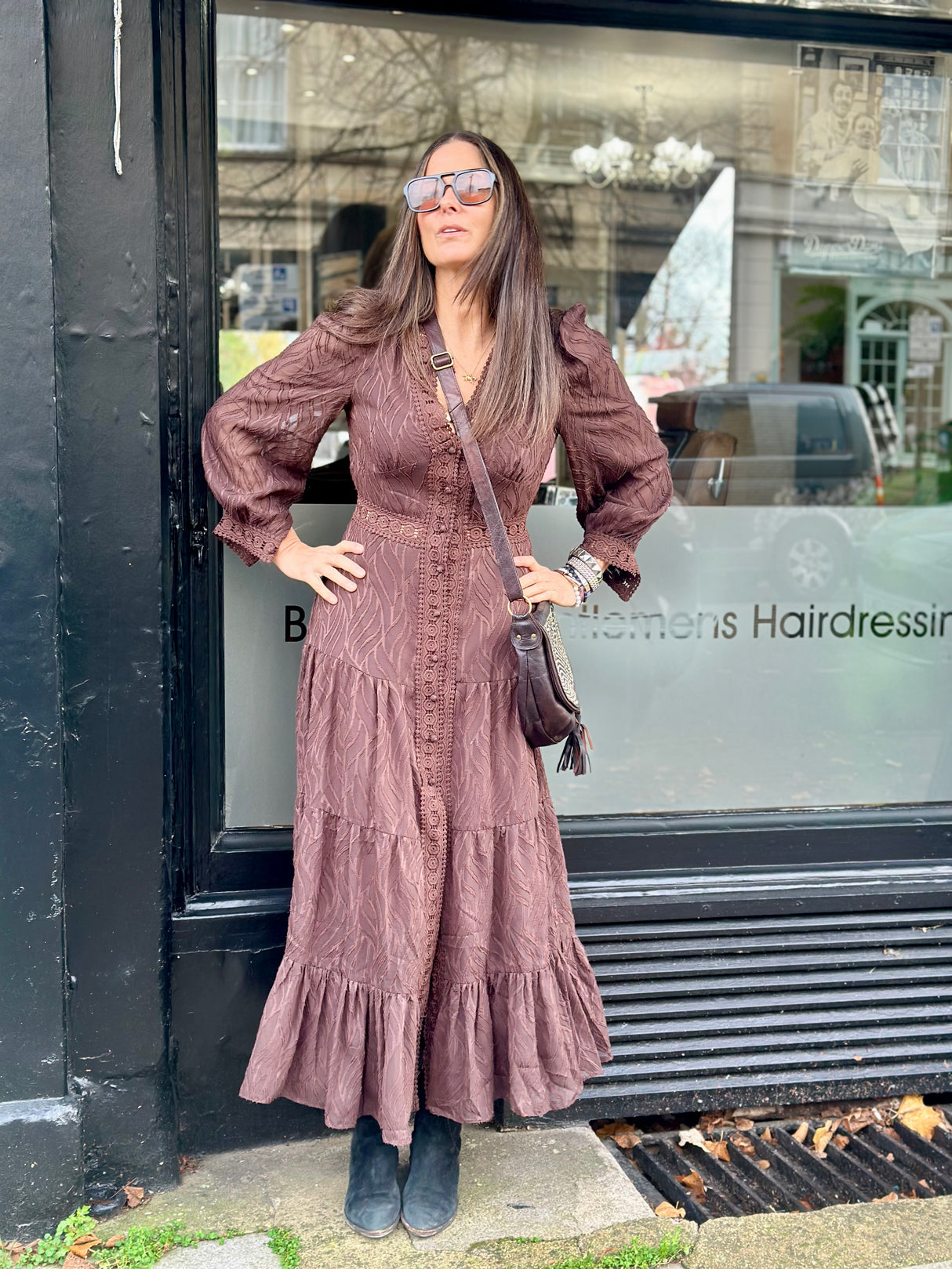 Amelie Maxi Dress - Chocolate