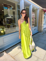 Lottie Beaded Maxi Dress - Lime
