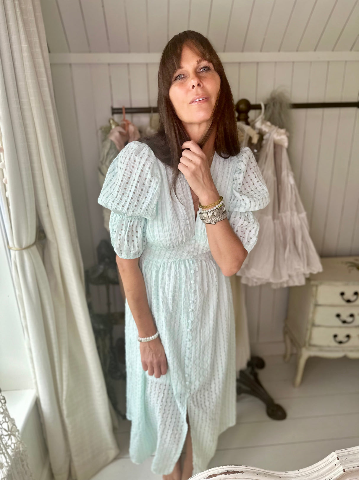 Vestido de verano color menta
