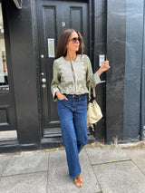 Oriana Embroidered Jacket - Khaki