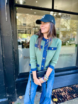 Dune Knitted Jacket - Green