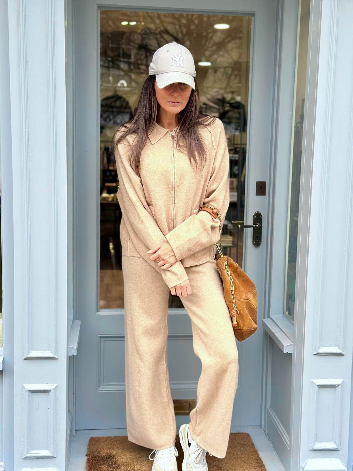 Oriane Knitted Pant - Oatmeal