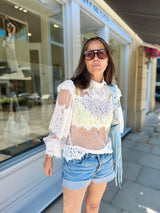 Nicole Sheer Lace Blouse