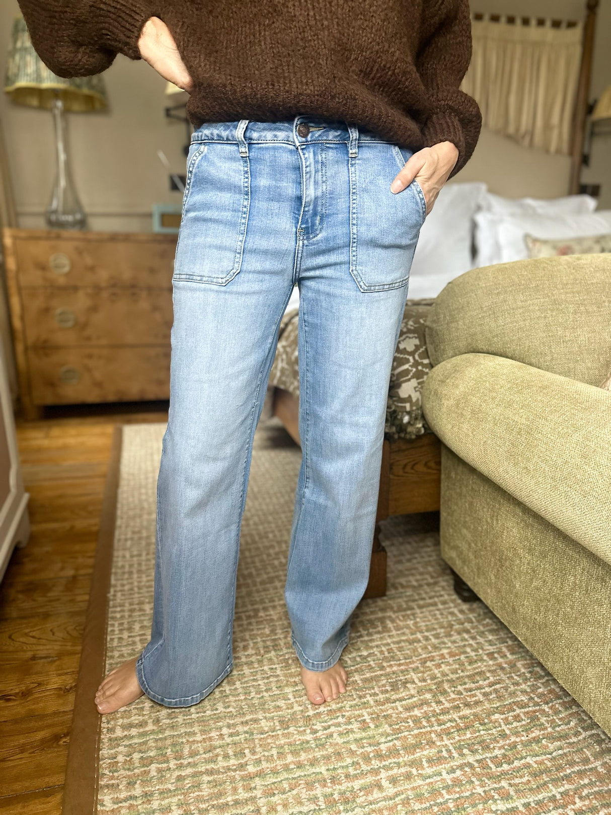 Jean Crush con lavado denim claro