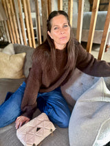 Arlo Wide Sleeve knit - Chocolate