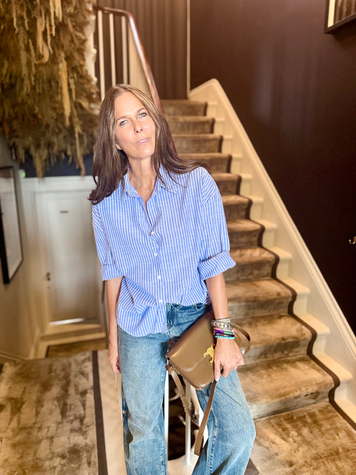 Ellery Stripe Shirt - Blue