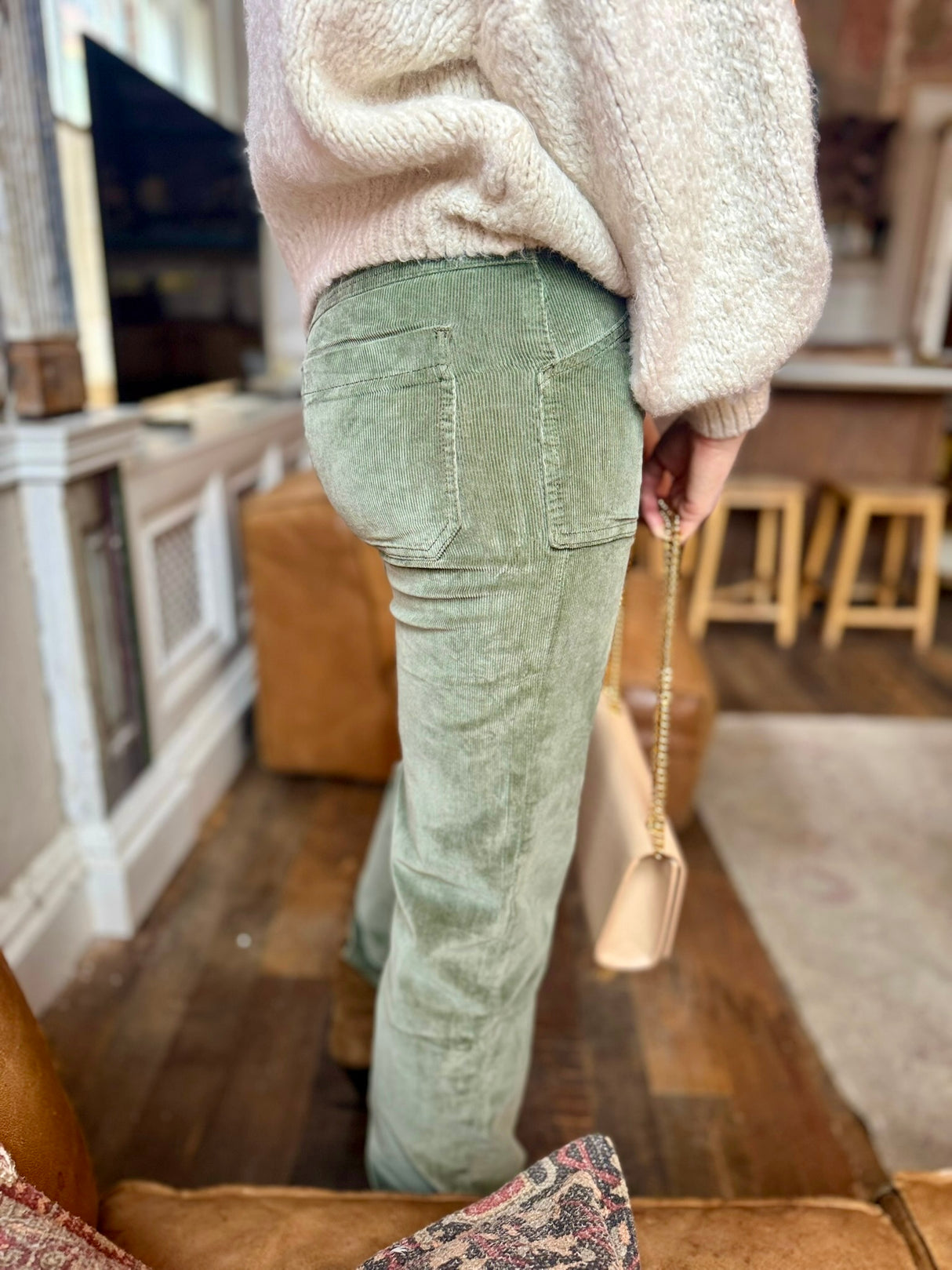 Pantalón de pana Flora - Caqui