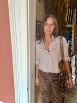 Ellery Stripe Shirt - Sand