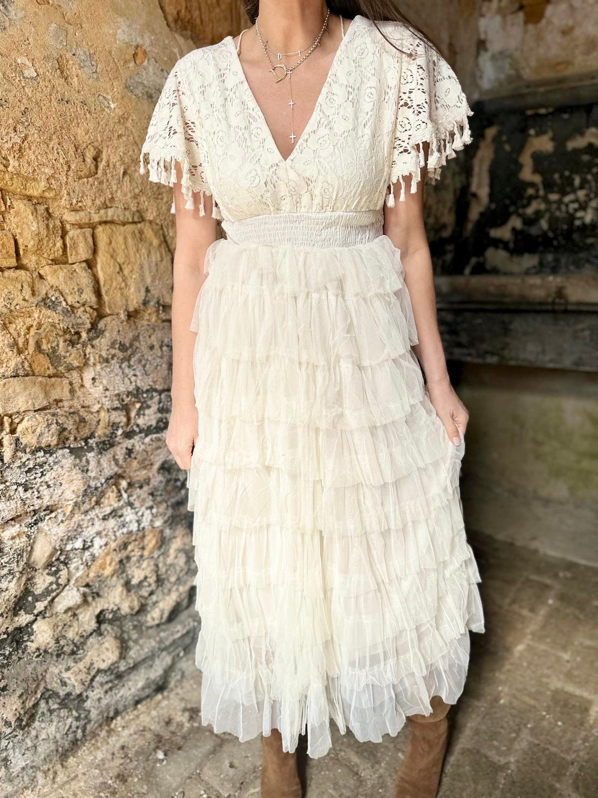 Parker Maxi Dress - Cream