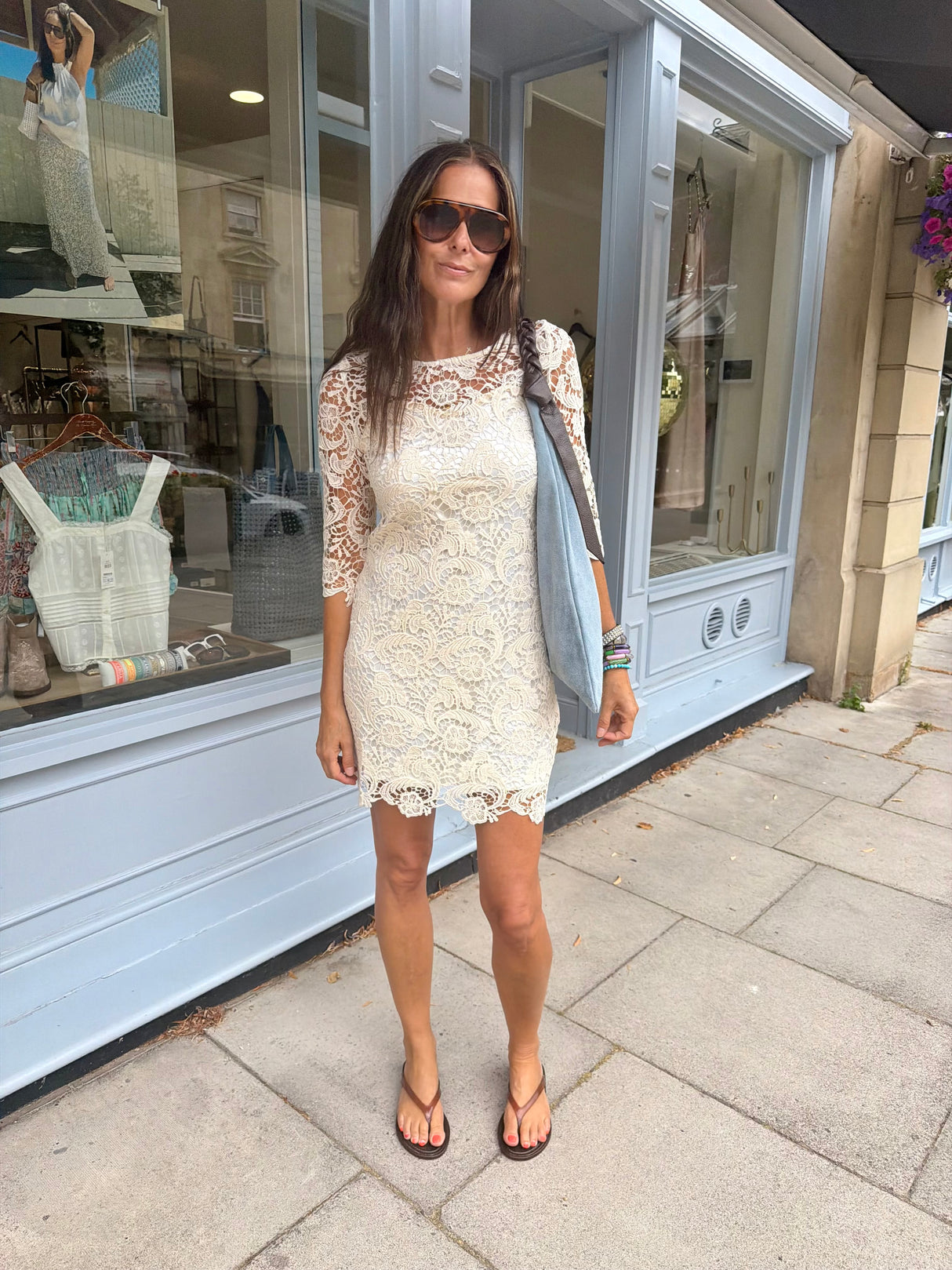 Riley Crochet Mini Dress