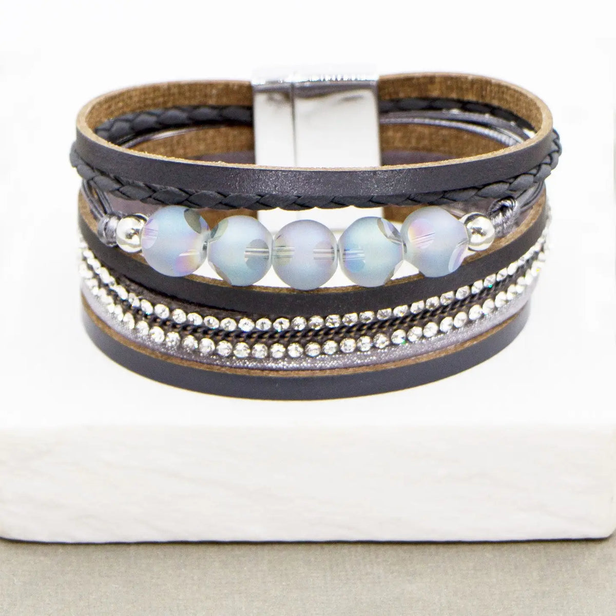 Multi Strand Bracelet - Gunmetal