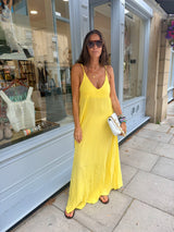 Lucky Lightweight Maxi Dress - Lemon