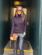 Rita Roll Neck Essential - Navy