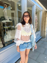 Nicole Sheer Lace Blouse