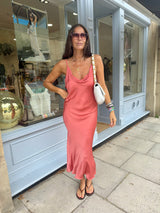 Charm Maxi Slip Dress - Rust
