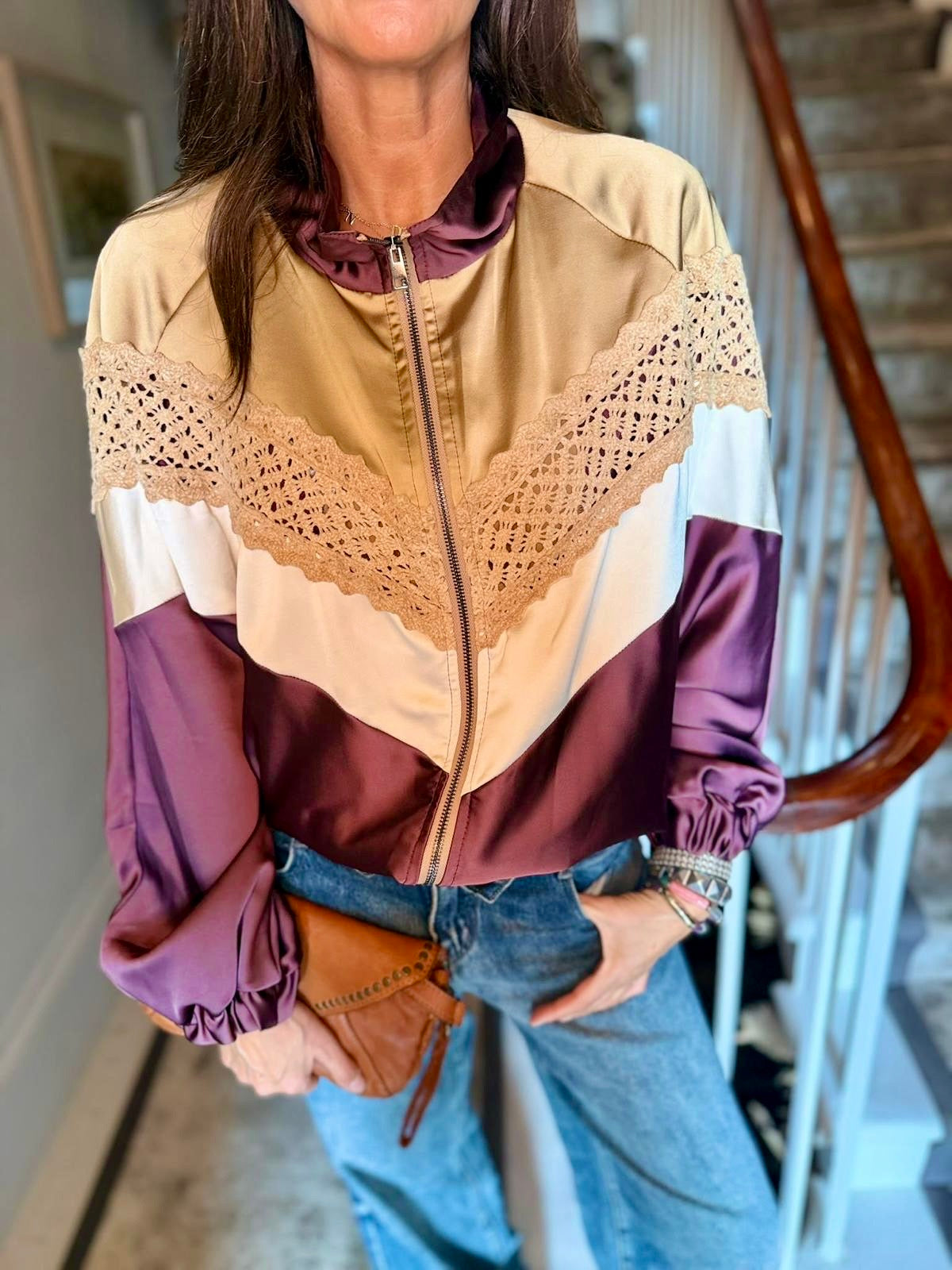Isadora Bomber Jacket - Burgundy **LIMITED EDITION**