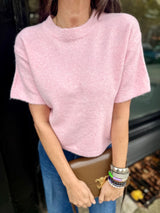 Harriet Short Sleeve knit - Pink