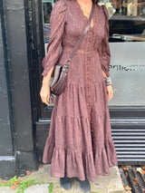 Amelie Maxi Dress - Chocolate