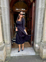 Vestido LS de abril negro