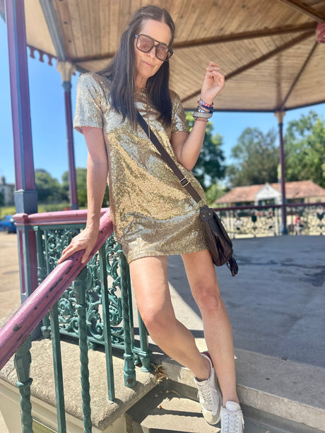 Vestido de lantejoulas Taken