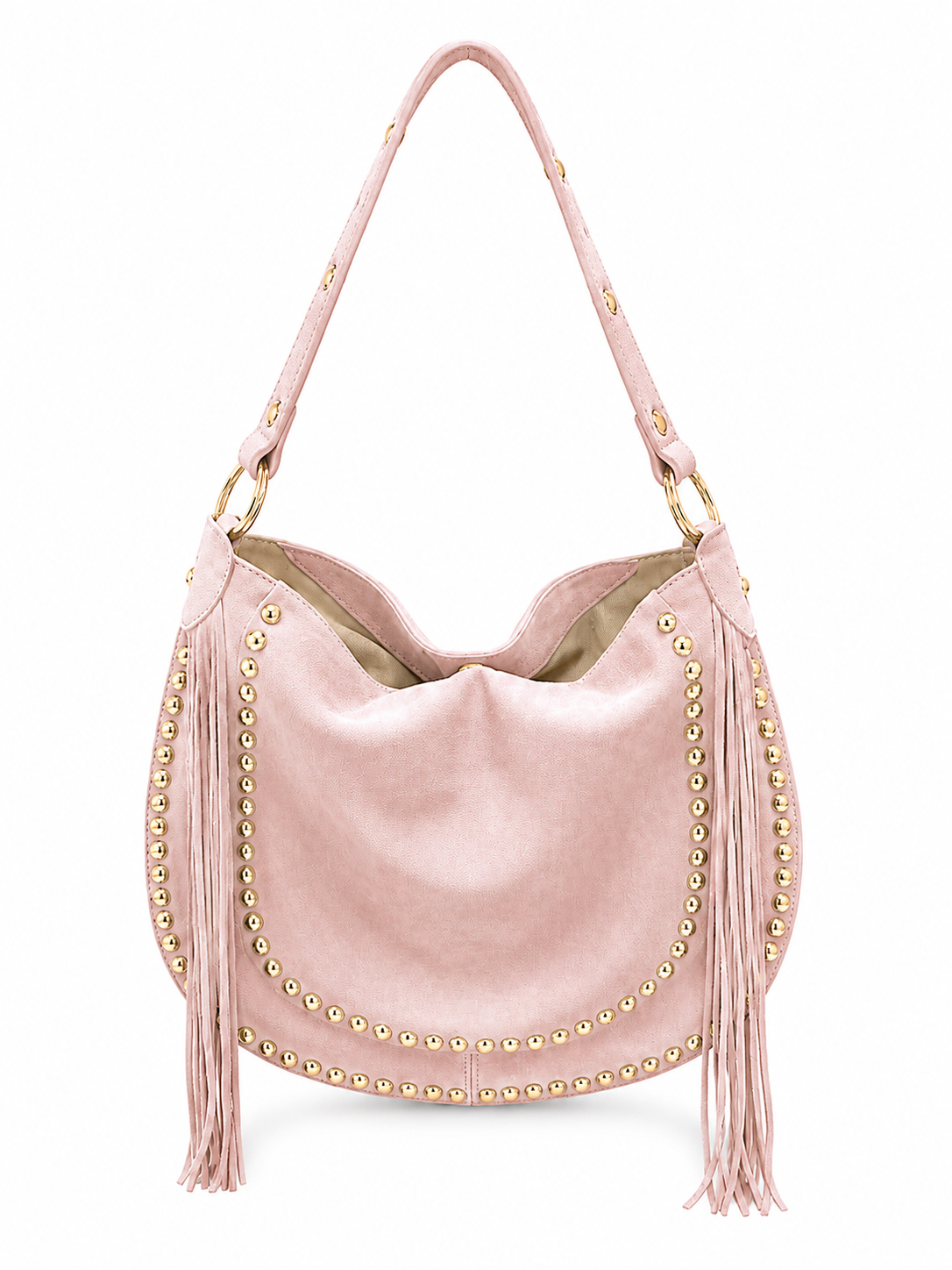 Tabitha Suede Bag - Pink