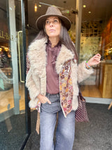 Zoey Embellished Jacket - Cream