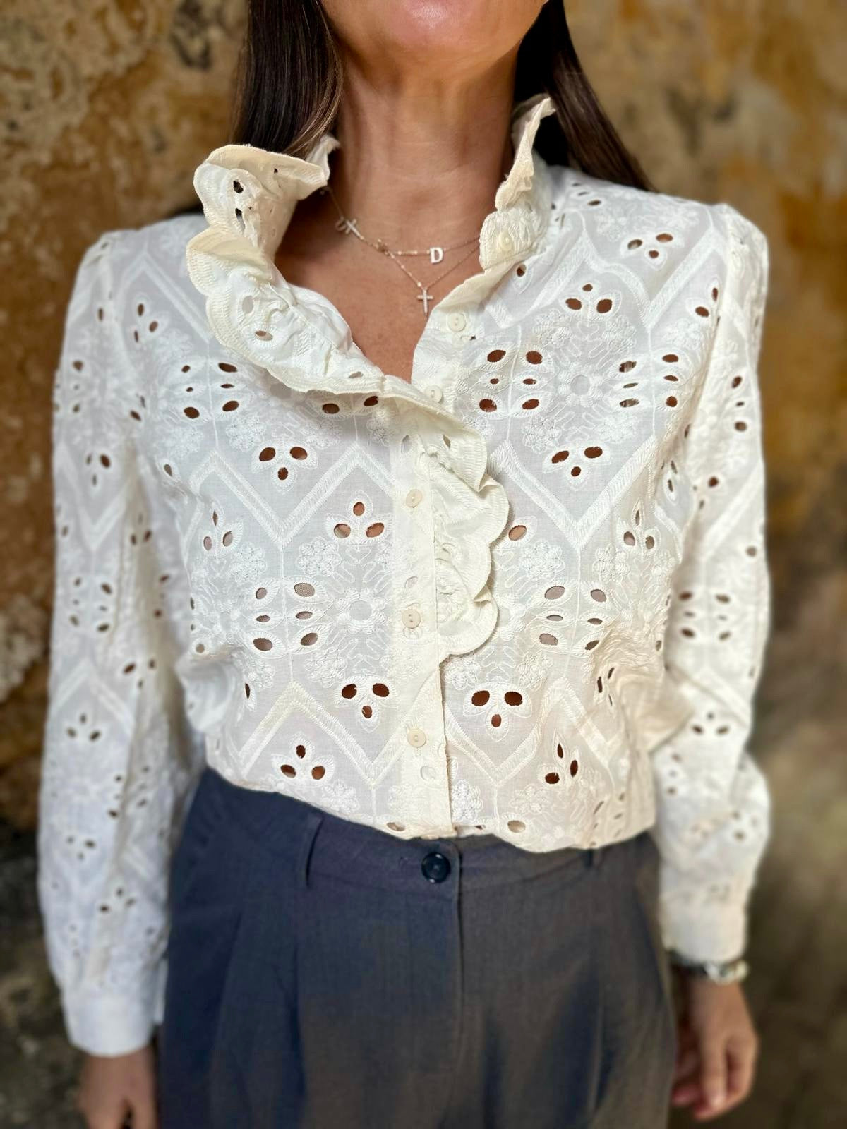 Camisa Ambrose Crema