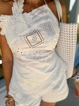 Primrose Embroidered Halter Top