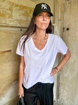 Essential V-Neck Tee - White