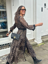 Amelie Maxi Dress - Animal Print