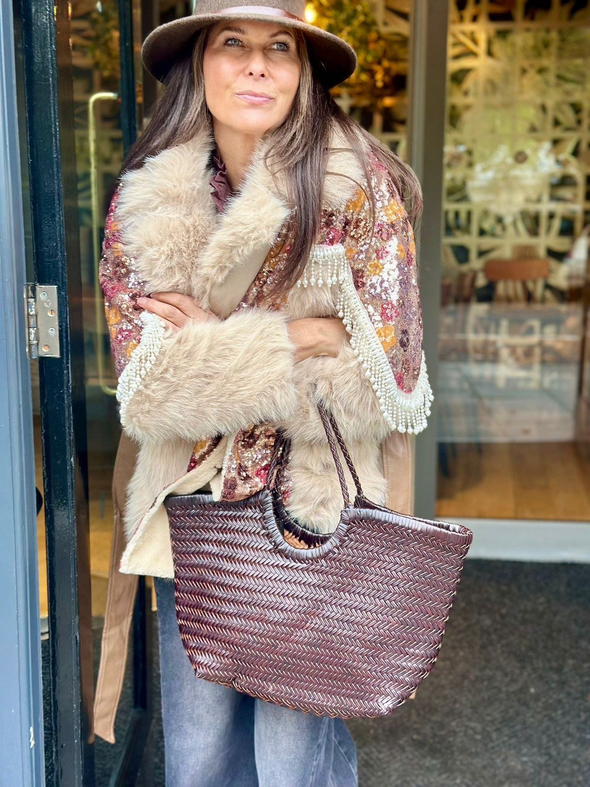 Zoey Embellished Jacket - Cream