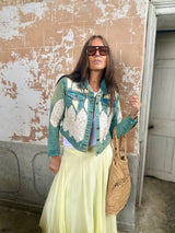 Paola Beaded Denim Jacket