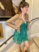 Vestido cruzado mini Hampton