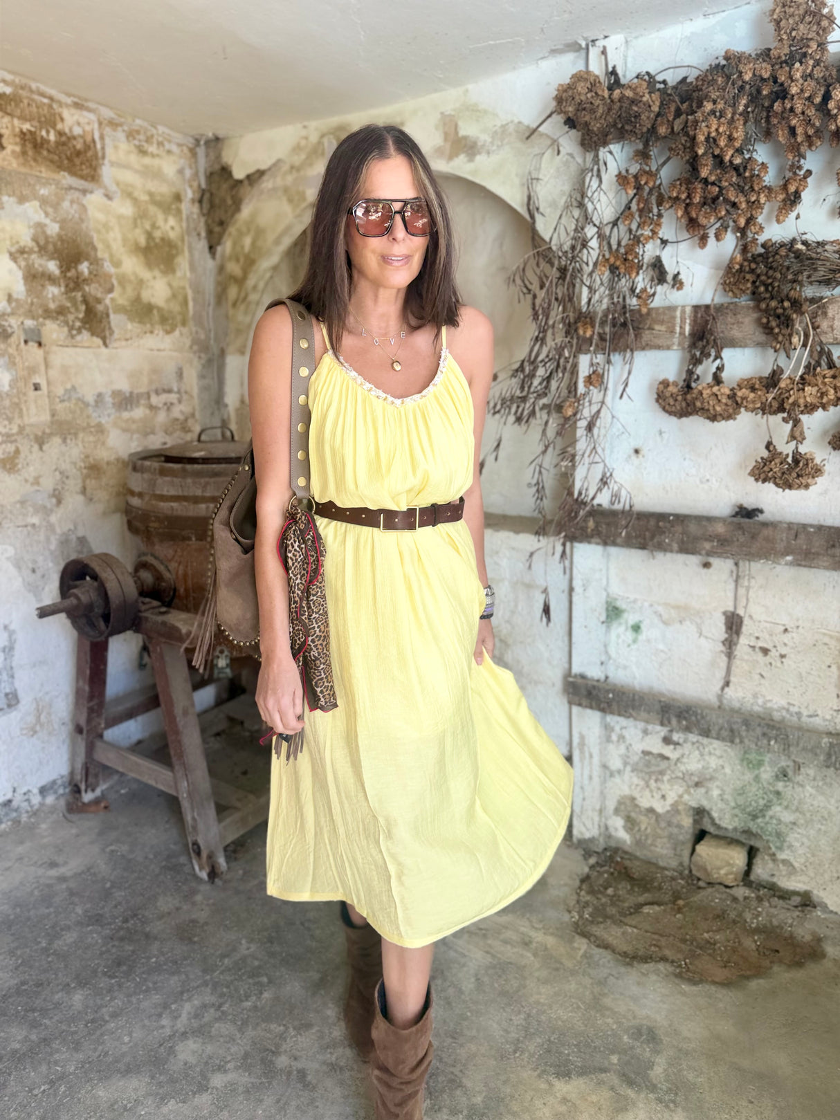 Virelle Dress - Yellow