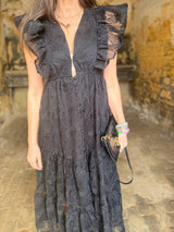 Mila Lace Dress - Black