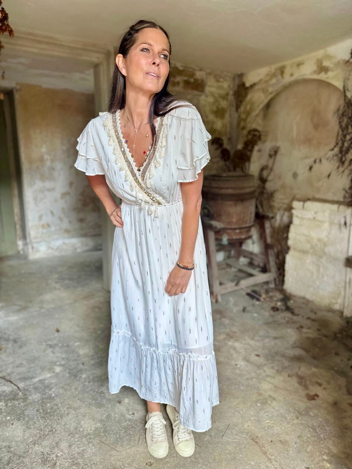 Juniper Maxi Dress - Ecru