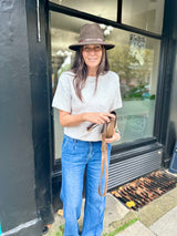 Harriet Short Sleeve knit - Grey