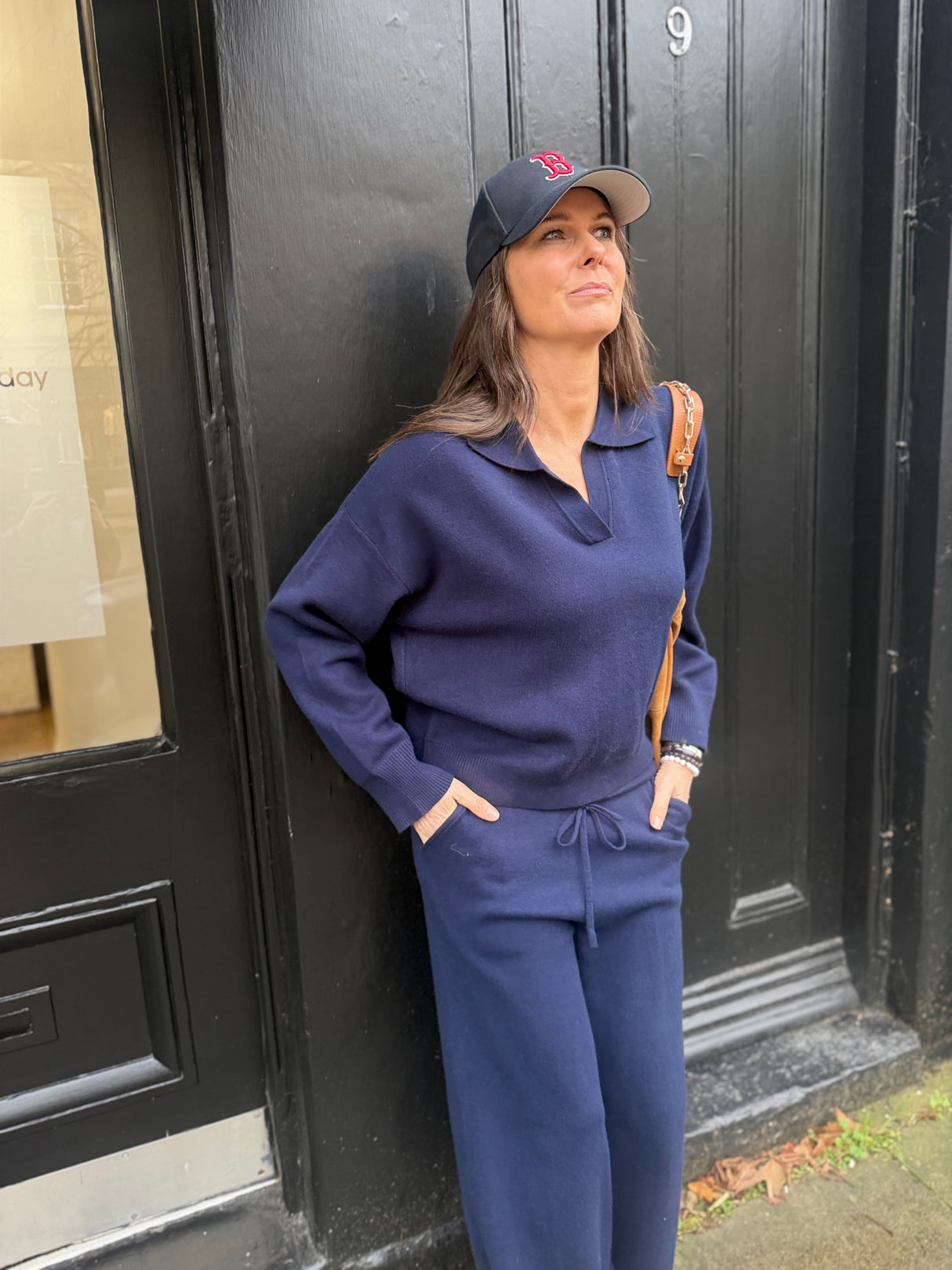 Temper Polo Knit - Navy