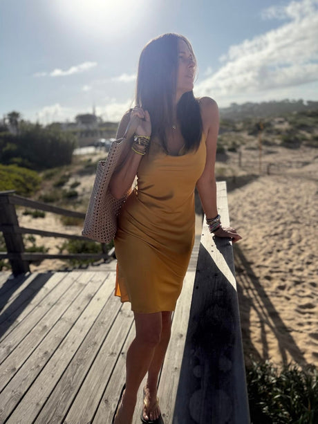 Eloise Slip Dress - Gold