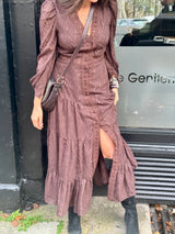 Amelie Maxi Dress - Chocolate