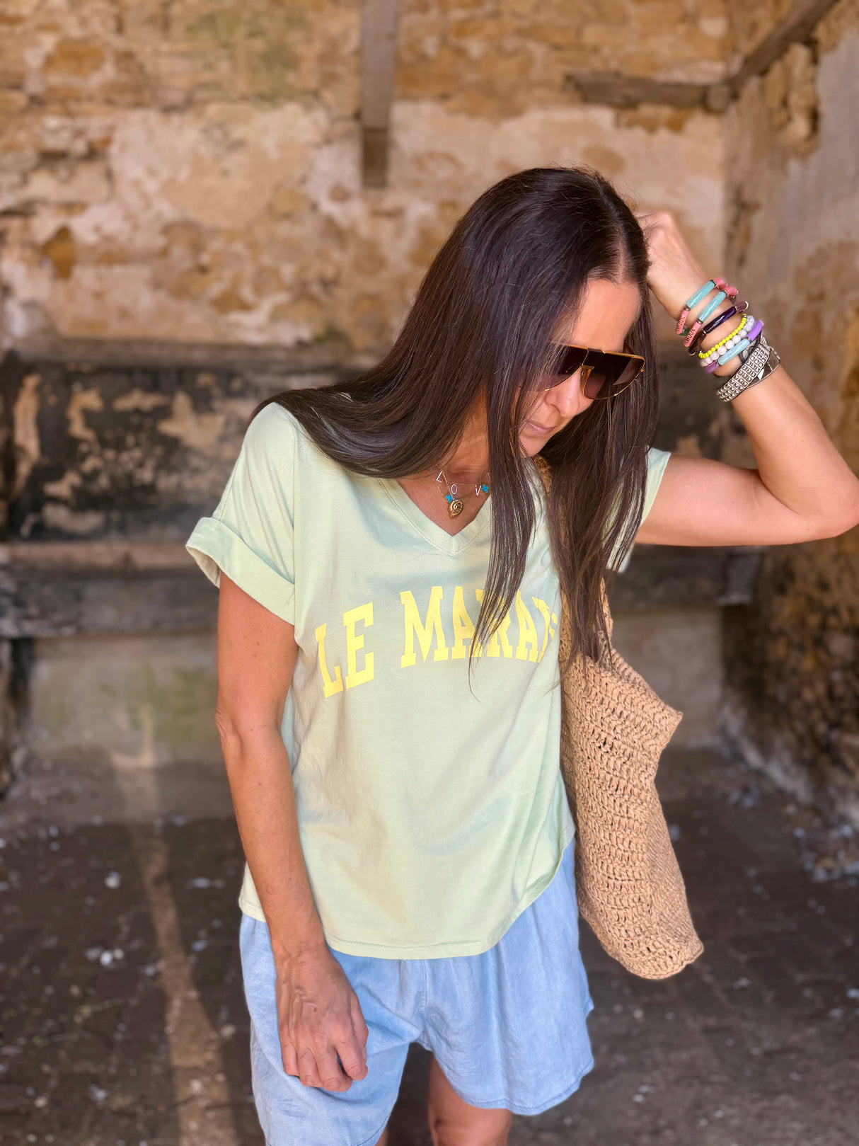 Le Marais Logo Tee - Sage