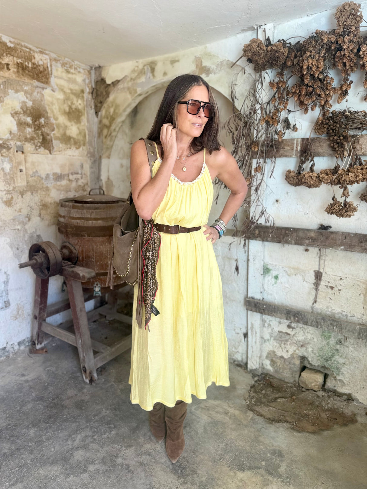 Virelle Dress - Yellow