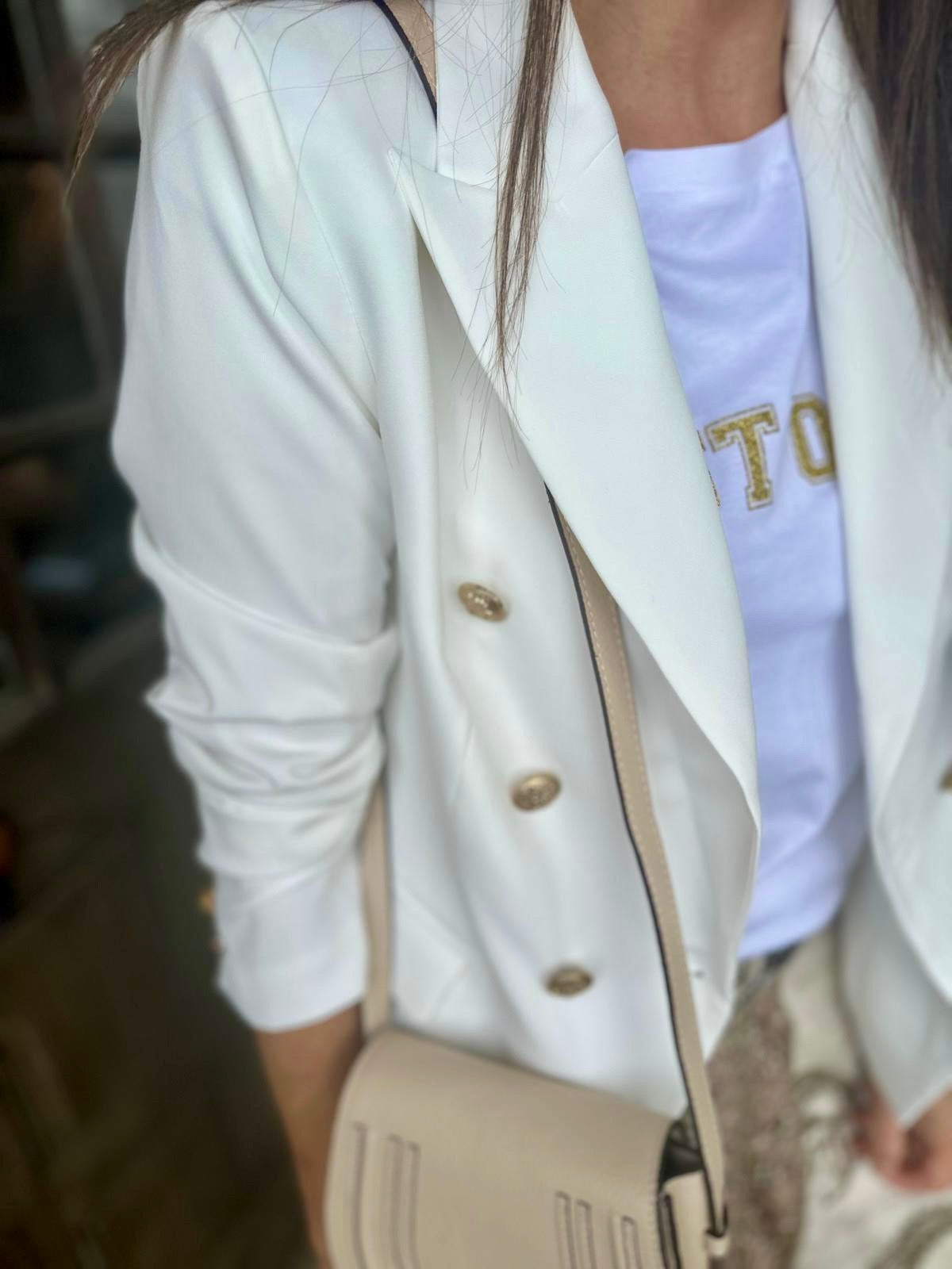 Eliza Blazer White